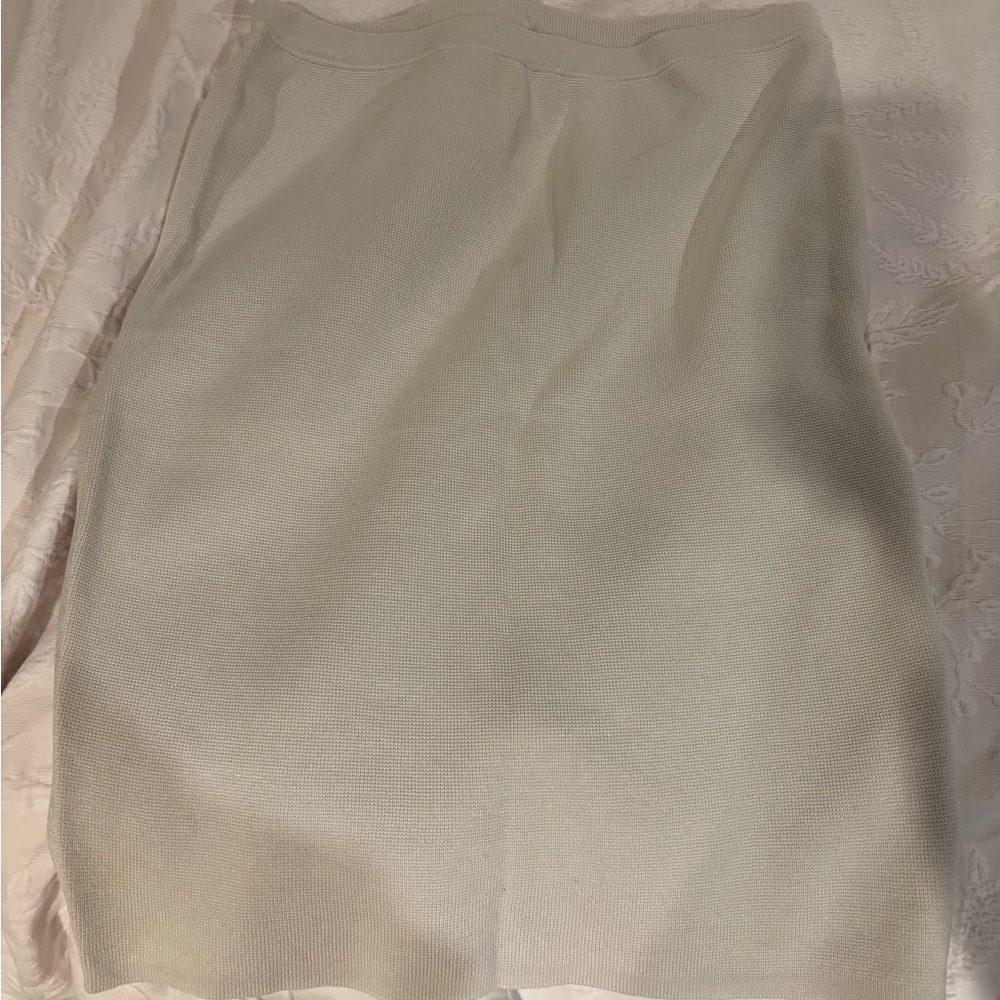 Eileen Fisher Cream Pencil Skirt